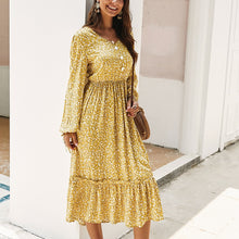 Load image into Gallery viewer, New Spring V-Neck Long Sleeve Dress Women Casual Female Floral Dress Elegant Fashion Tide Dresses Woman Party Night