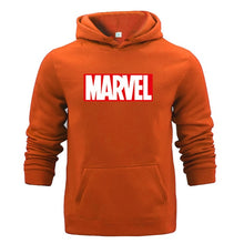 Load image into Gallery viewer, Winter Sweat Warm Woman Men Hoodies Hooded Joker Marvel Sweatshirts Light Tops Wear with Pocket Pullover All-match Print Fleece