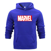 Load image into Gallery viewer, Winter Sweat Warm Woman Men Hoodies Hooded Joker Marvel Sweatshirts Light Tops Wear with Pocket Pullover All-match Print Fleece