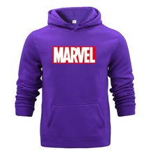 Load image into Gallery viewer, Winter Sweat Warm Woman Men Hoodies Hooded Joker Marvel Sweatshirts Light Tops Wear with Pocket Pullover All-match Print Fleece