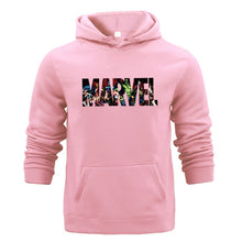 Load image into Gallery viewer, Winter Sweat Warm Woman Men Hoodies Hooded Joker Marvel Sweatshirts Light Tops Wear with Pocket Pullover All-match Print Fleece