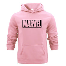 Load image into Gallery viewer, Winter Sweat Warm Woman Men Hoodies Hooded Joker Marvel Sweatshirts Light Tops Wear with Pocket Pullover All-match Print Fleece