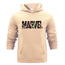 Load image into Gallery viewer, Winter Sweat Warm Woman Men Hoodies Hooded Joker Marvel Sweatshirts Light Tops Wear with Pocket Pullover All-match Print Fleece