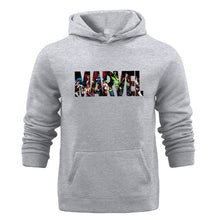Load image into Gallery viewer, Winter Sweat Warm Woman Men Hoodies Hooded Joker Marvel Sweatshirts Light Tops Wear with Pocket Pullover All-match Print Fleece