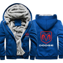 Load image into Gallery viewer, Hoodies Men Dodge Car Logo Print Jacket Mens Hoodie fashion Winter Thicken Warm Fleece cotton Zipper Raglan Coat Male Tracksuits