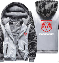 Load image into Gallery viewer, Hoodies Men Dodge Car Logo Print Jacket Mens Hoodie fashion Winter Thicken Warm Fleece cotton Zipper Raglan Coat Male Tracksuits